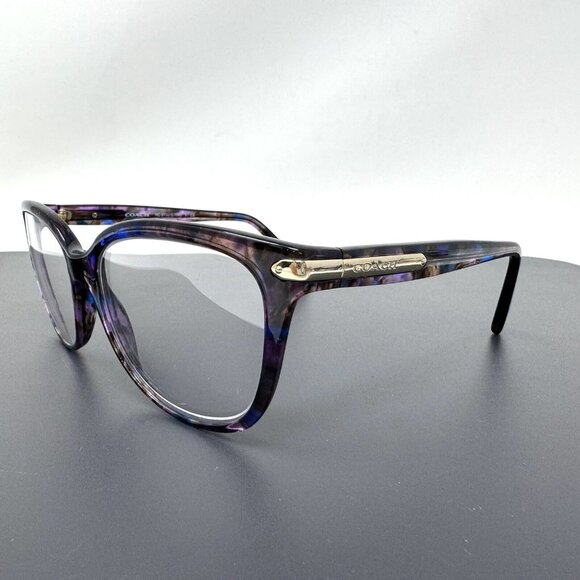 Coach Eyeglasses HC 8132 (L109) 52888H Confetti Purple Frames 57 [] 17 135 - Picture 1 of 11